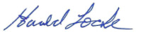Harold Locke's signature